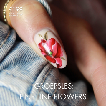 Groepsles: Fine Line Flowers by guest educator Anne Tuttel