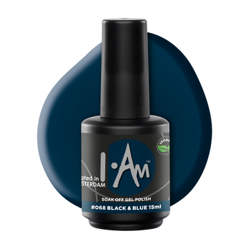 I.Am Soak Off Gel Polish #068 Black & Blue