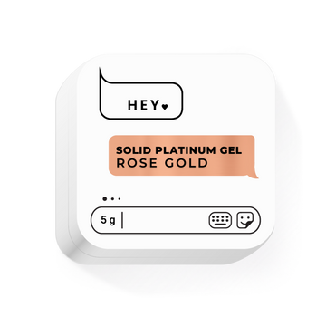 HEYLOVE Solid Platinum gel Rose Gold